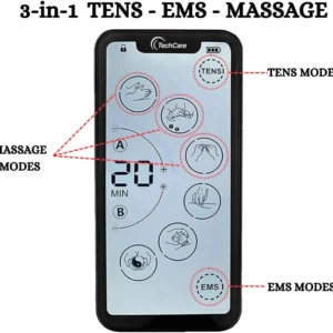 TENS/EMS 24 mode 2-Channel Muscle Stimulator
